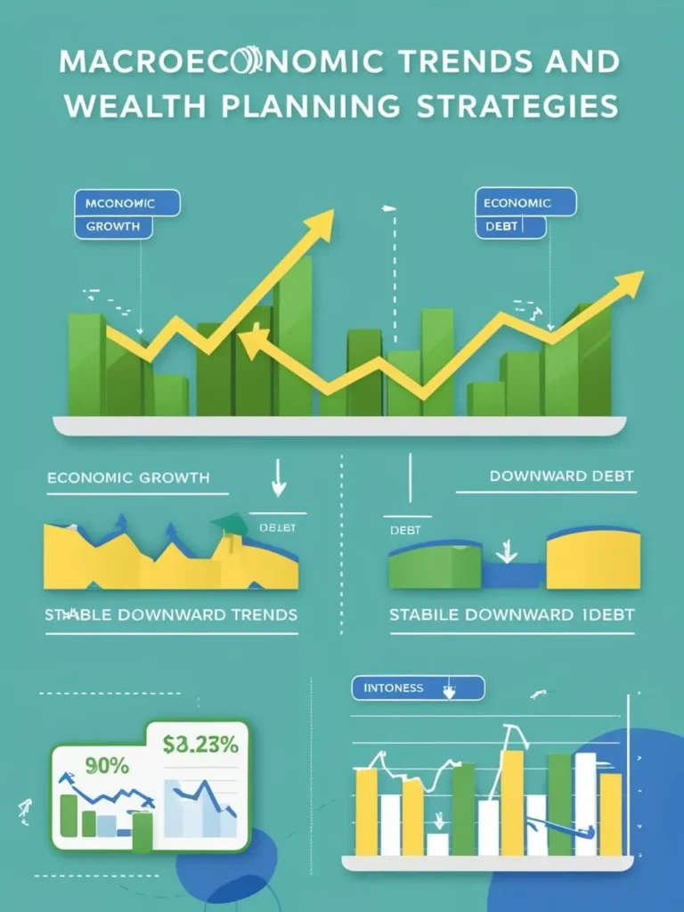 an illustration of macroeconomic trends or wealth planning